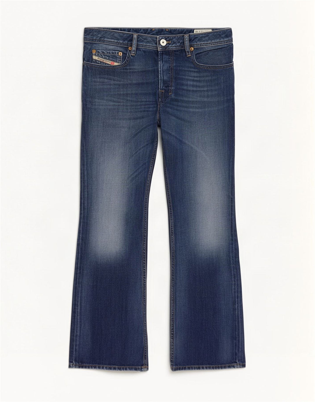 Diesel Herren Zatiny Bootcut Jeans W32 L30 Blaue Baumwolle