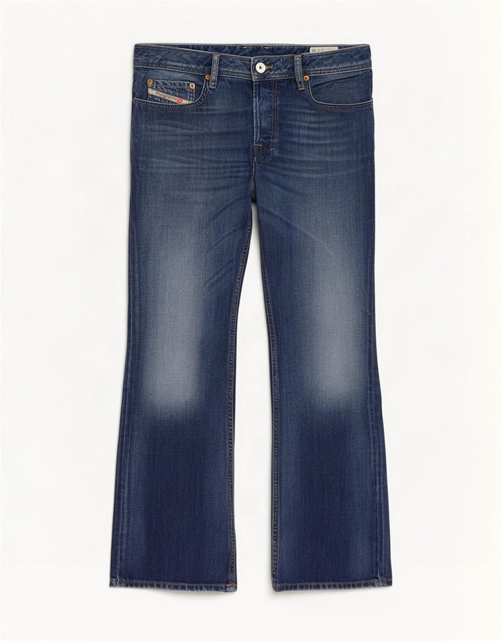 Diesel Herren Zatiny Bootcut Jeans W32 L30 Blaue Baumwolle