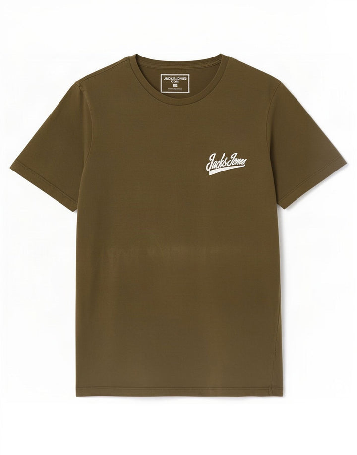 Jack & Jones Herren-T-Shirt mit Grafik, Größe S, Khaki