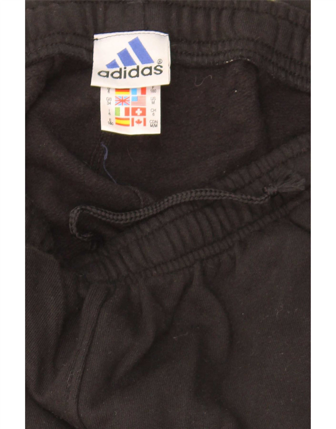 Adidas Herren-Trainingshose, mittelschwarz, Baumwolle