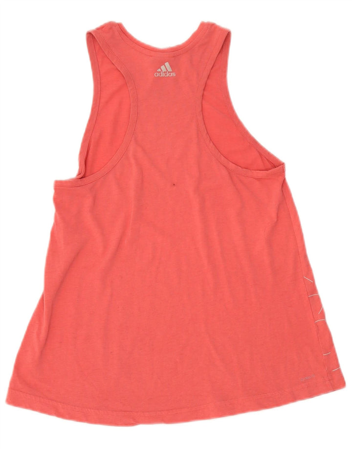 Adidas Damen Graphic Vest Top UK 8/10 Small Rosa Polyester
