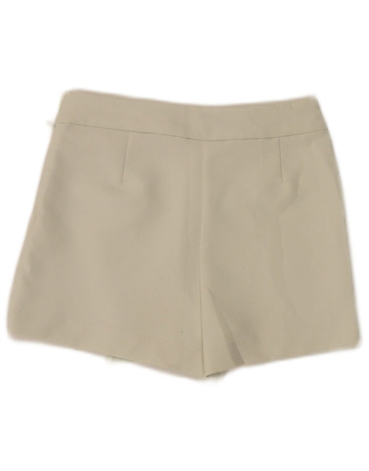 Zara Damen Skort Hot Pants XS W25 Grün Polyester