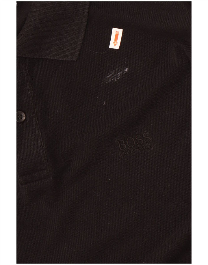 Hugo Boss Herren Regular Fit Poloshirt XL Schwarz Baumwolle