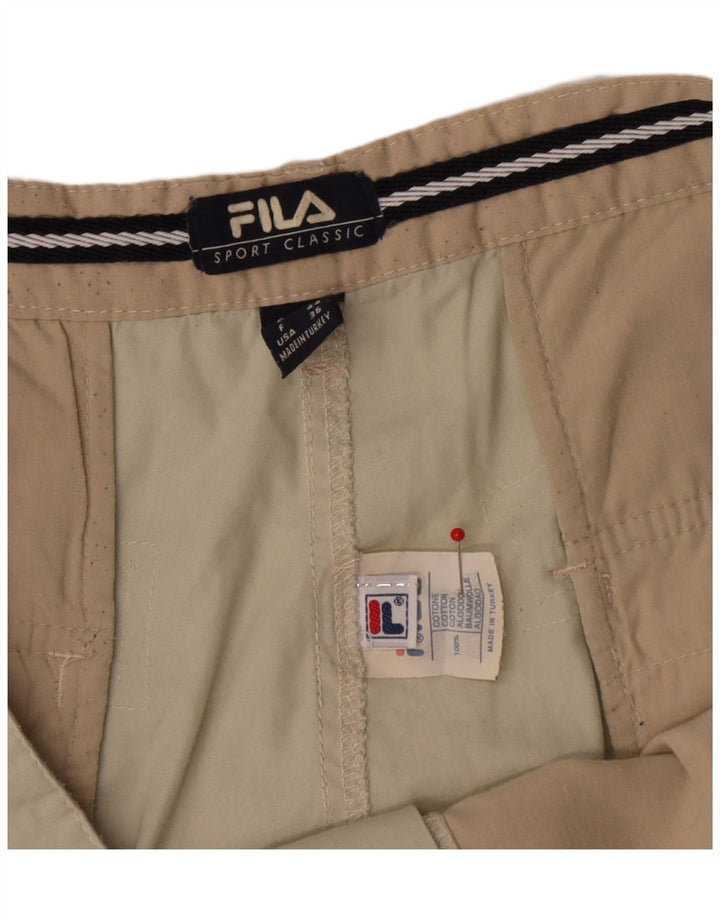 FILA Herren Cargoshorts W36 Large Beige Baumwolle