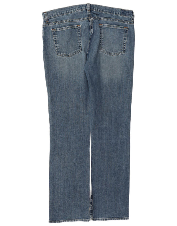Old Navy Damen-Jeans mit niedriger Taille und schmaler Passform, US 12, Größe L, W34, L31, blaue Baumwolle