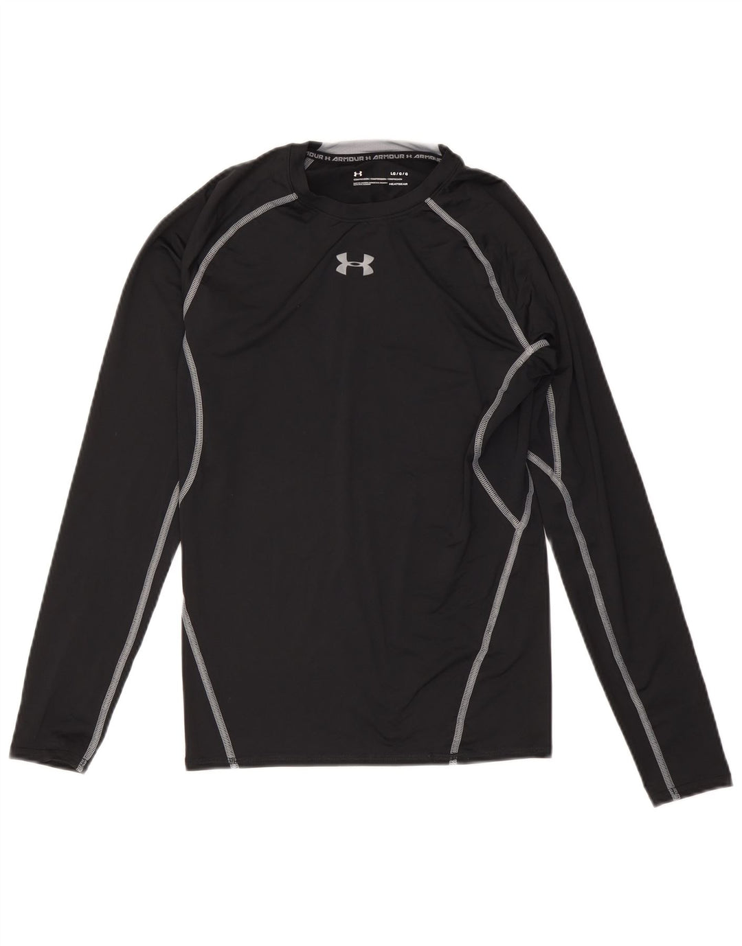 Under Armour Herren Heat Gear Top Langarm Large Schwarz Polyester