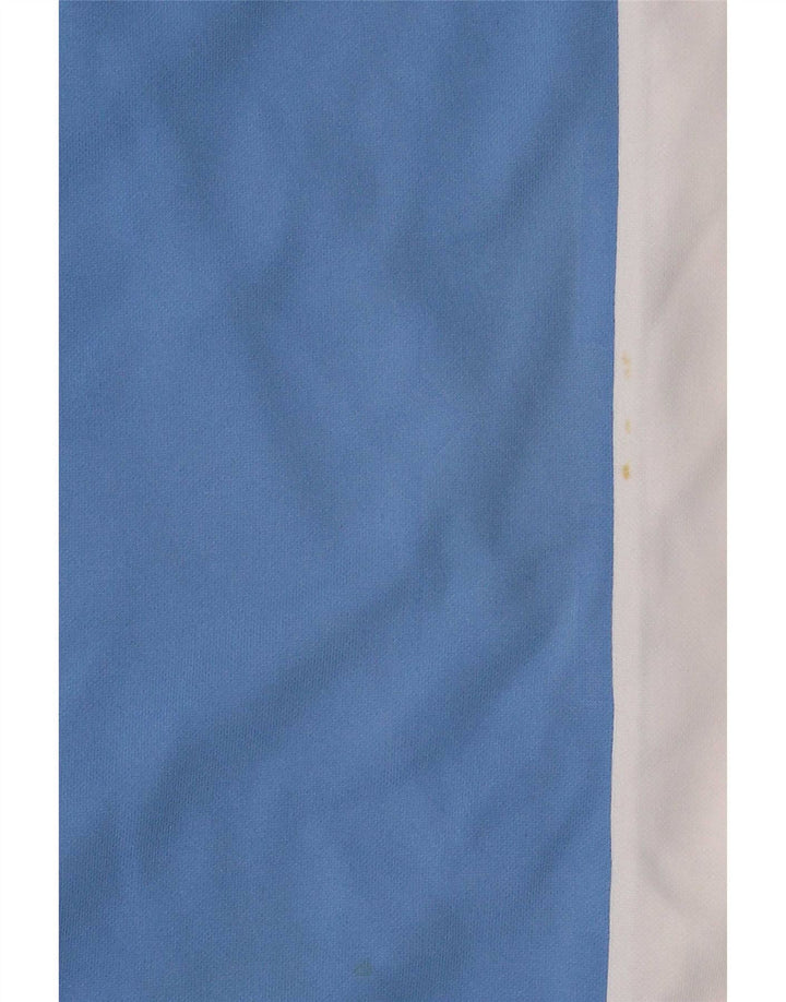Asics Herren Grafik-T-Shirt-Oberteil Mittelblaues Colourblock-Polyester