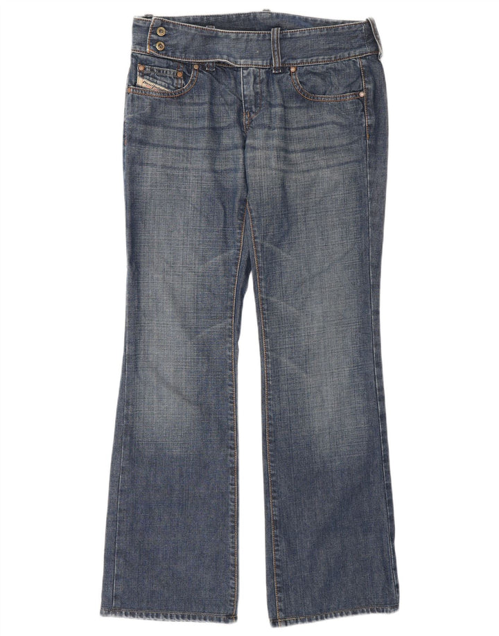 Diesel Damen Bootcut Jeans W27 L30 Blaue Baumwolle