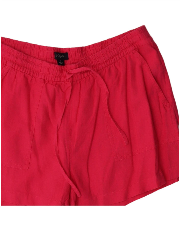 J. Crew Damen Chinoshorts Small W27 Rosa Leinen