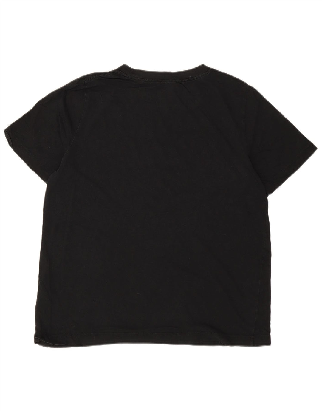 Cos Herren T-Shirt Top Medium Schwarz Baumwolle