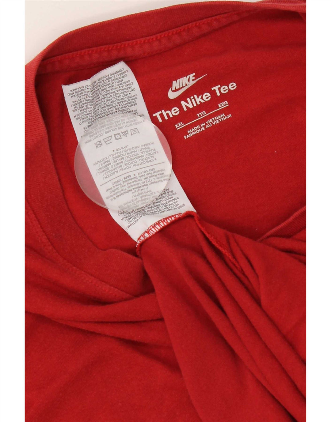 Nike Herren T-Shirt Top 2XL Rote Baumwolle