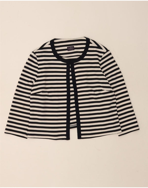 Marks & Spencer Damen Bolero Top UK 16 Large Marineblau gestreift nautisch