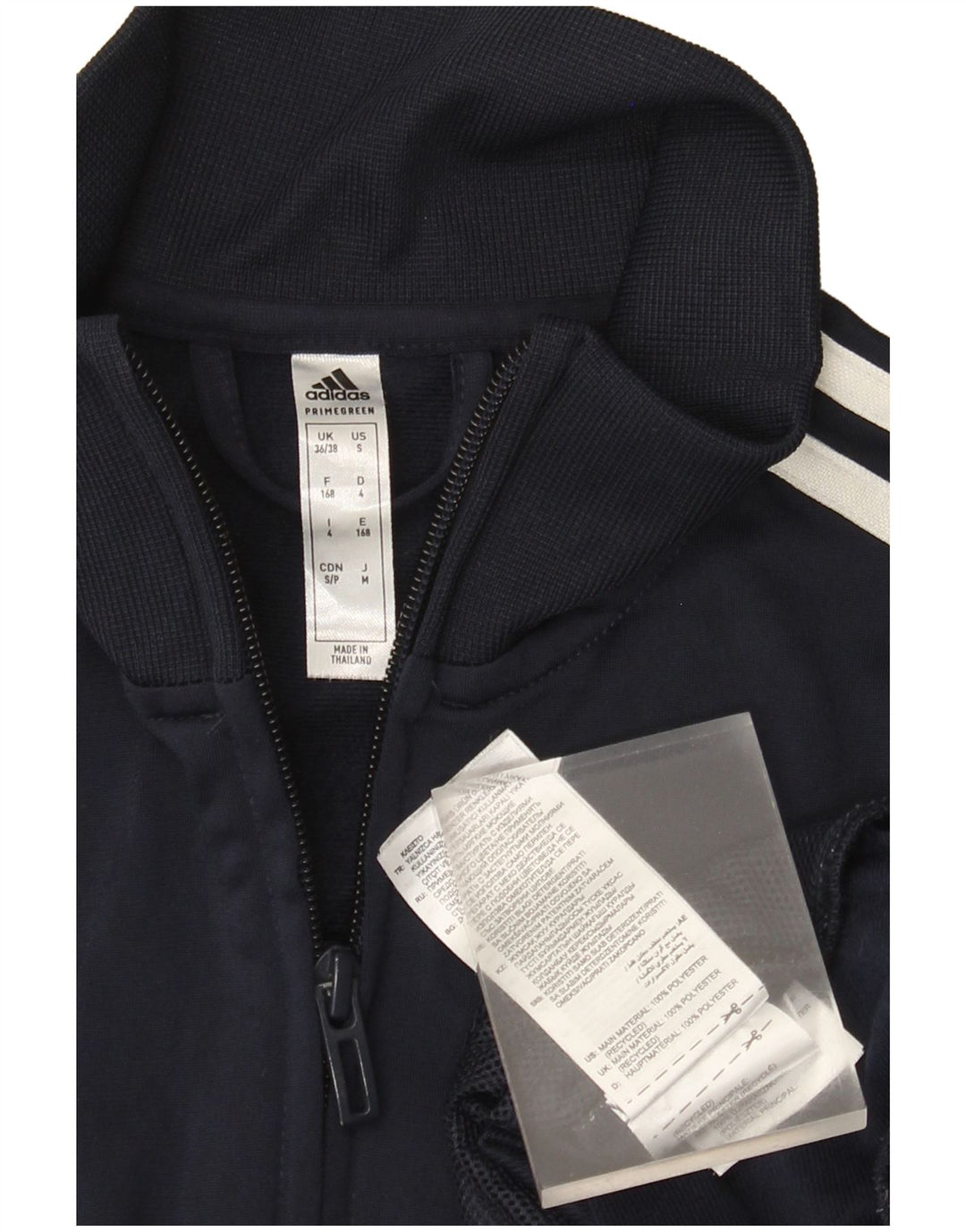 Adidas Herren Trainingsanzug Top Jacke UK 36/38 Small Marineblau Polyester