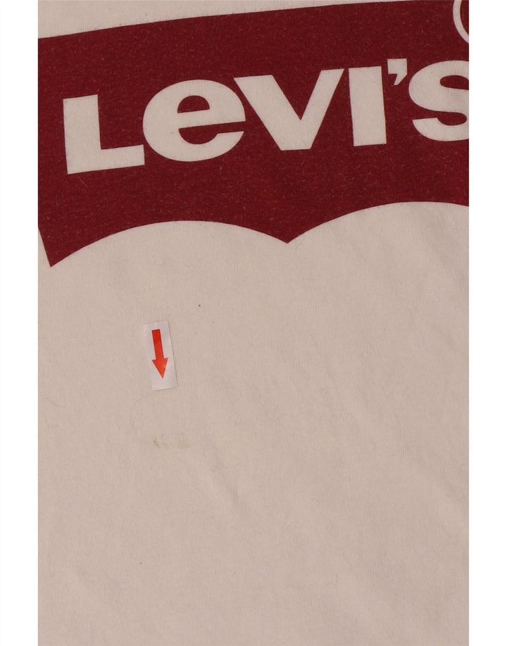 Levi's Herren T-Shirt mit Grafik, Mittelweiß