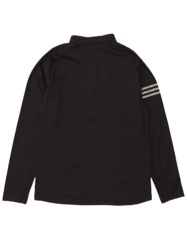 Adidas Herren-Pullover-Trainingsanzugoberteil mit Reißverschluss, Mittelschwarz, Farbblock