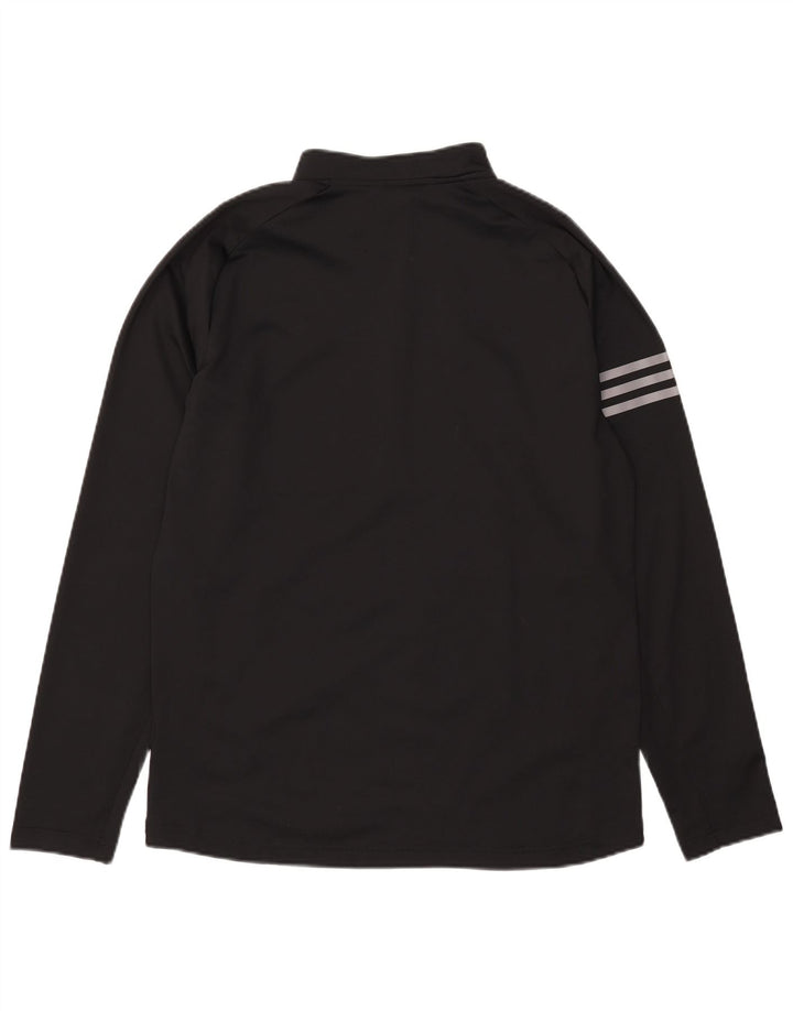 Adidas Herren-Pullover-Trainingsanzugoberteil mit Reißverschluss, Mittelschwarz, Farbblock