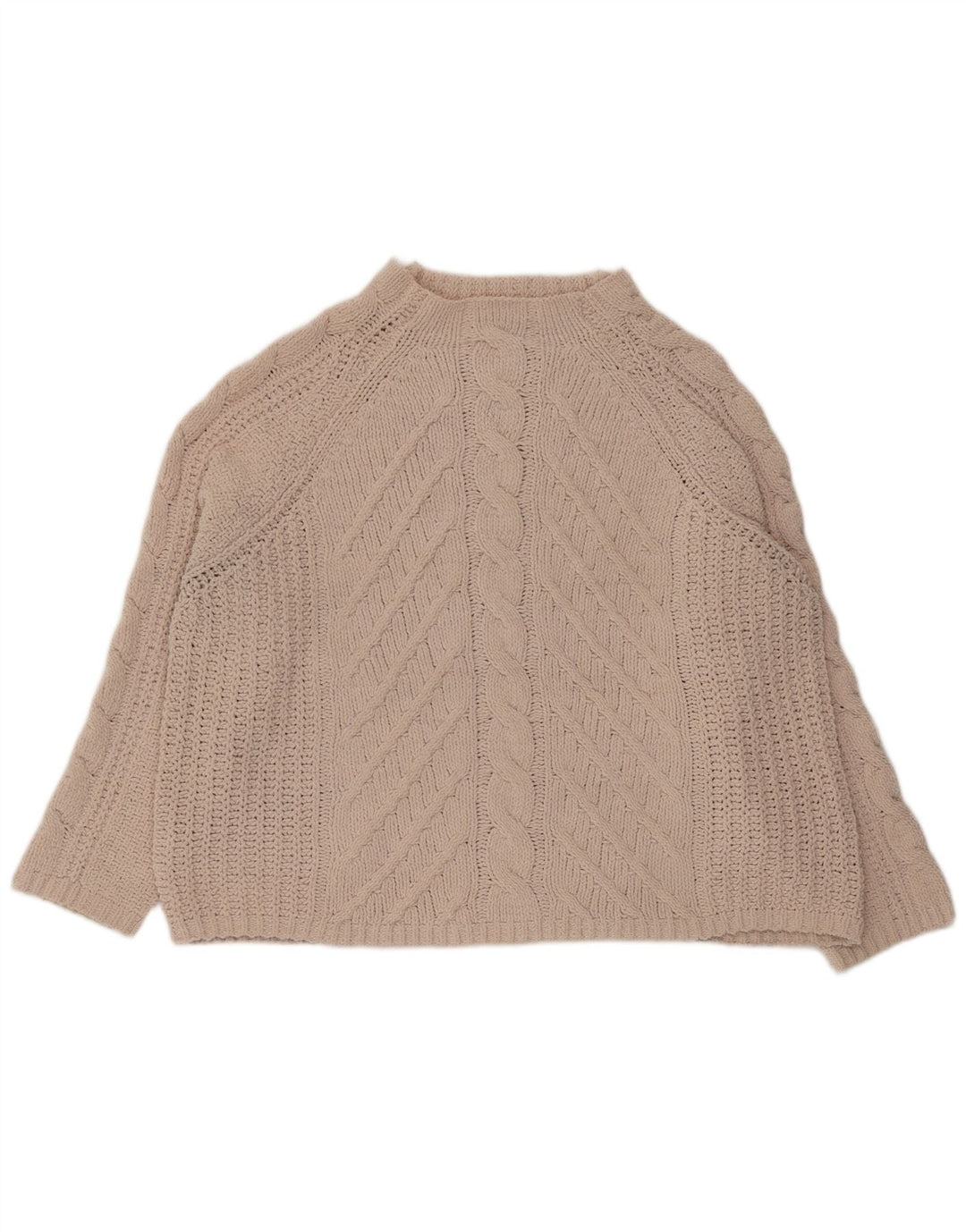 Marks & Spencer Damen-Pullover, übergroß, Rollkragenpullover, Gr. 18, XL, Beige