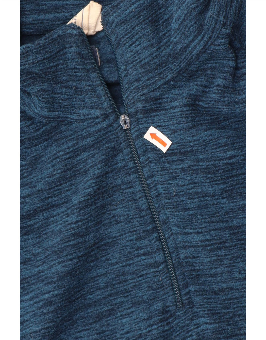 Mountain Warehouse Herren-Fleecepullover mit Reißverschluss am Kragen, großes, blau meliertes Polyester