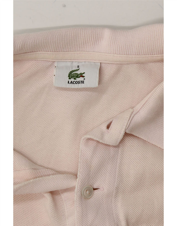 LACOSTE Herren-Poloshirt, Größe 5, groß, Rosa