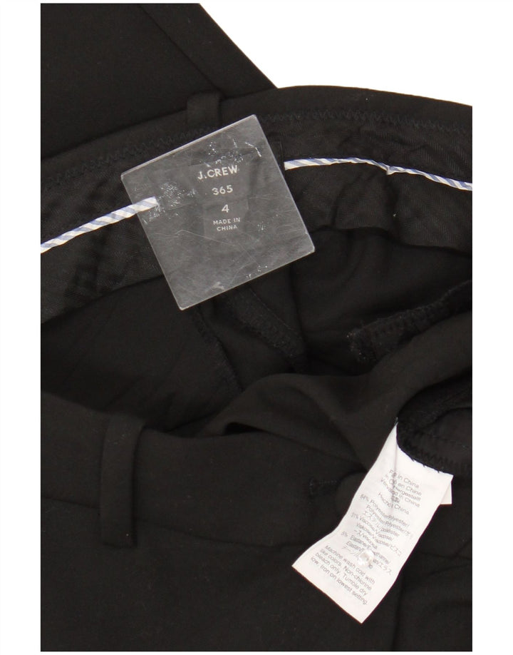 J. Crew Damen 365 Straight Chino Hose US 4 Small W28 L30 Schwarz