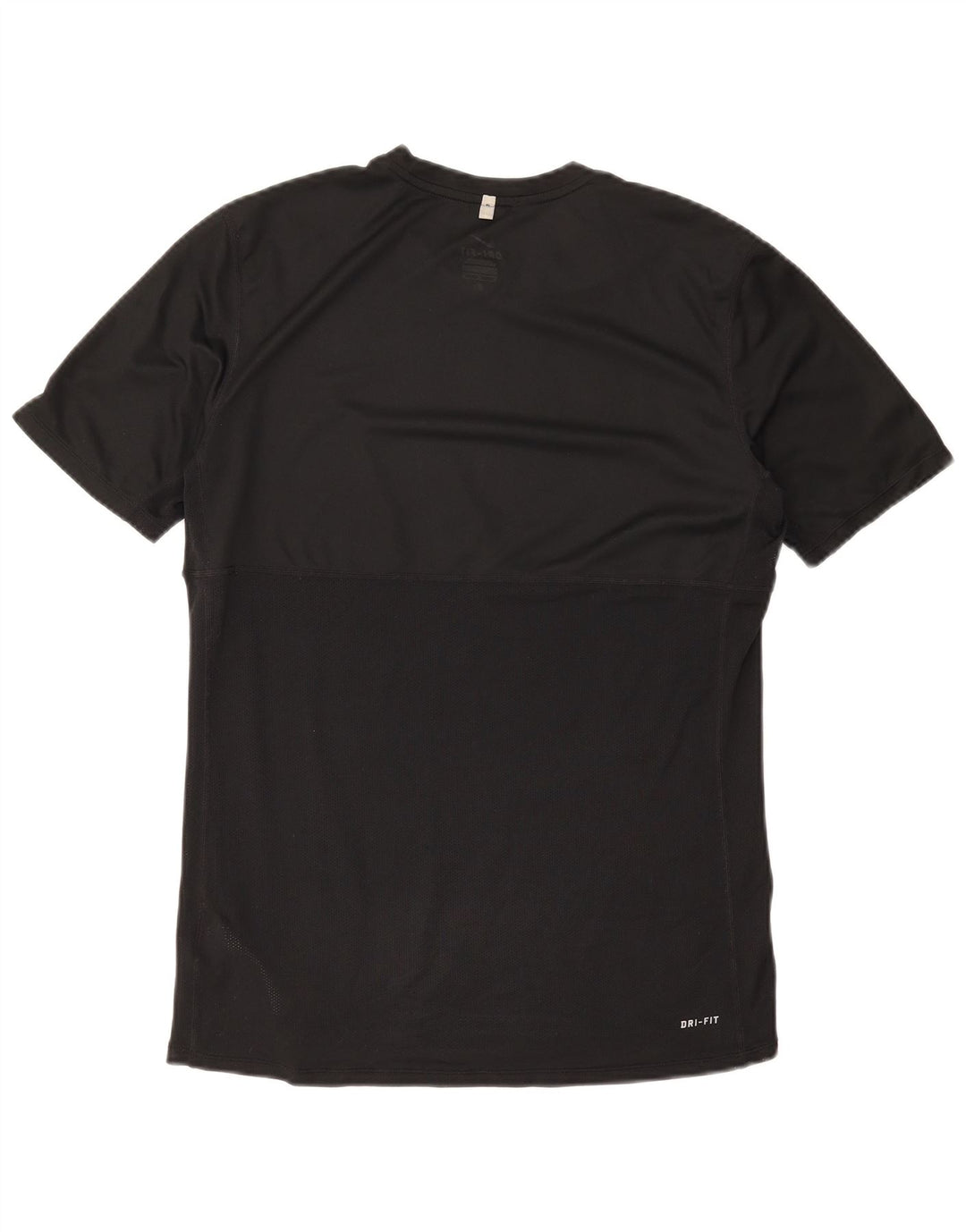 Nike Herren Dri Fit T-Shirt Top Medium Schwarz Polyester Sport