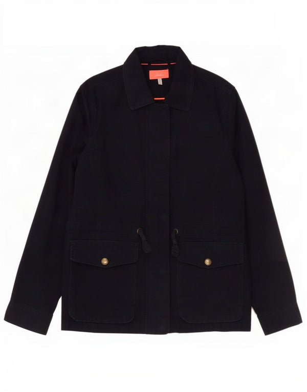 Joules Womens Utility Jacke UK 10 Small Marineblau Baumwolle