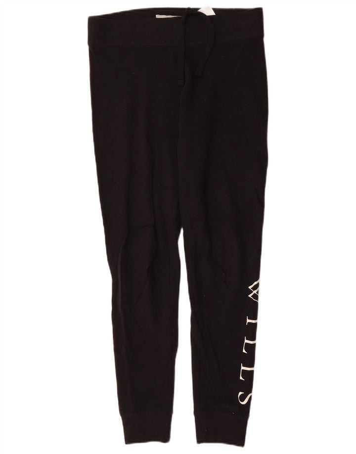 Jack Wills Damen-Leggings mit Grafik, UK 10, Größe S, Schwarz, Baumwolle