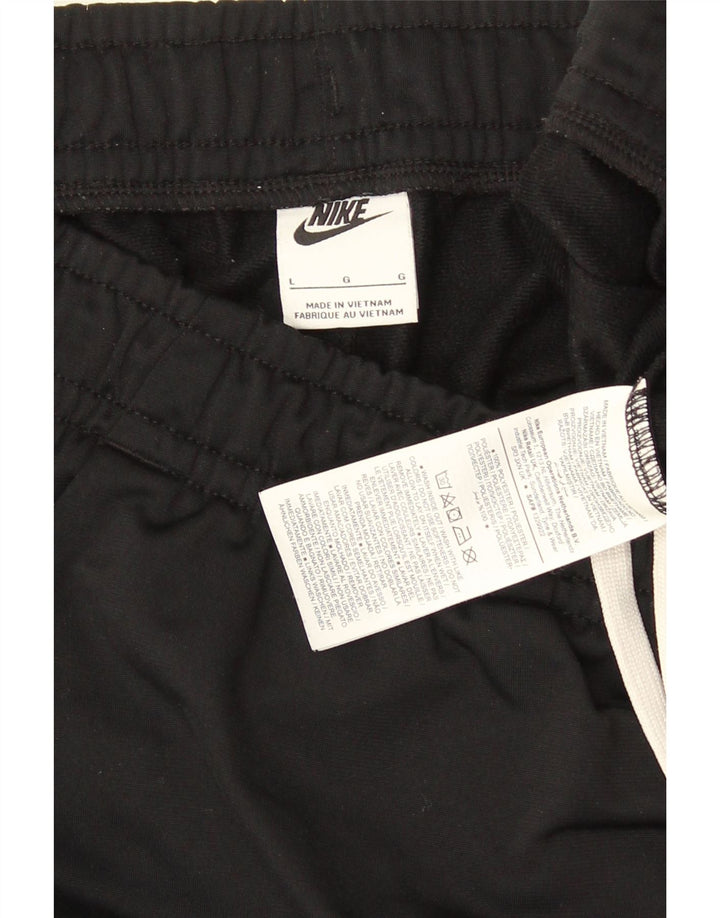 Nike Herren-Trainingshose, Jogginghose, groß, schwarzes Farbblock-Polyester
