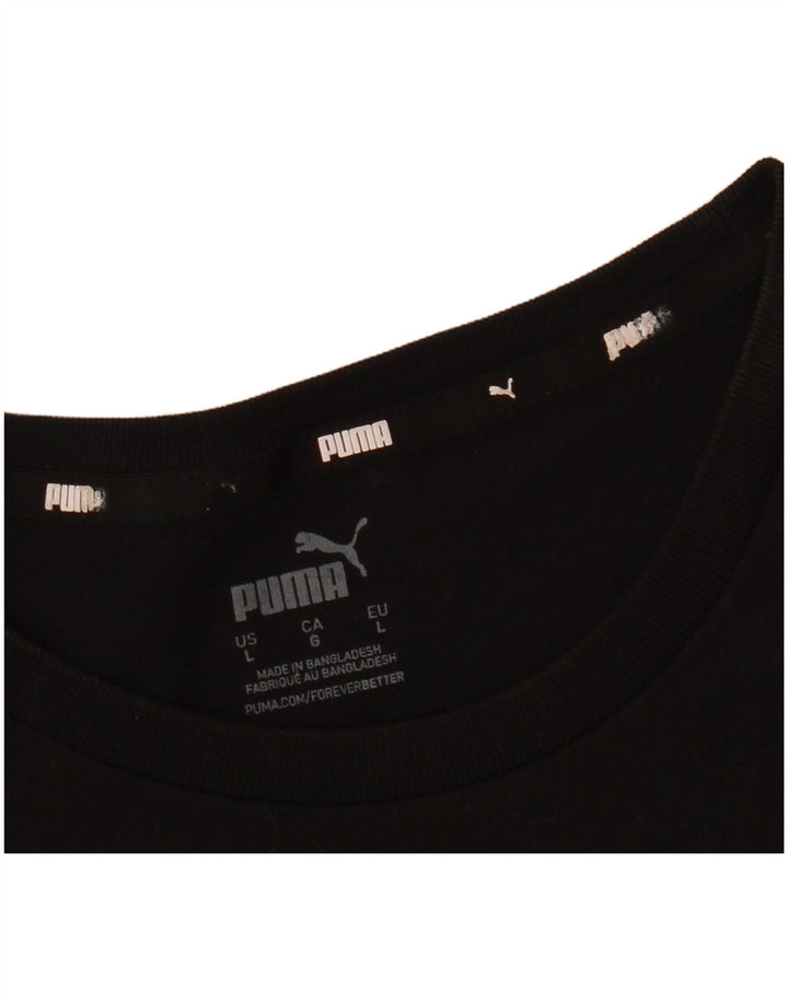 Puma Herren T-Shirt mit Grafik, Größe L, Schwarz