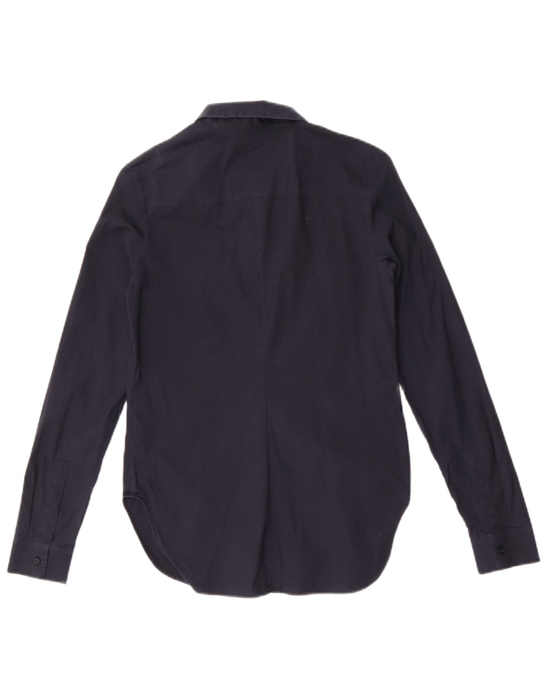 Cos Damenhemd EU 34 XS Marineblaue Baumwolle