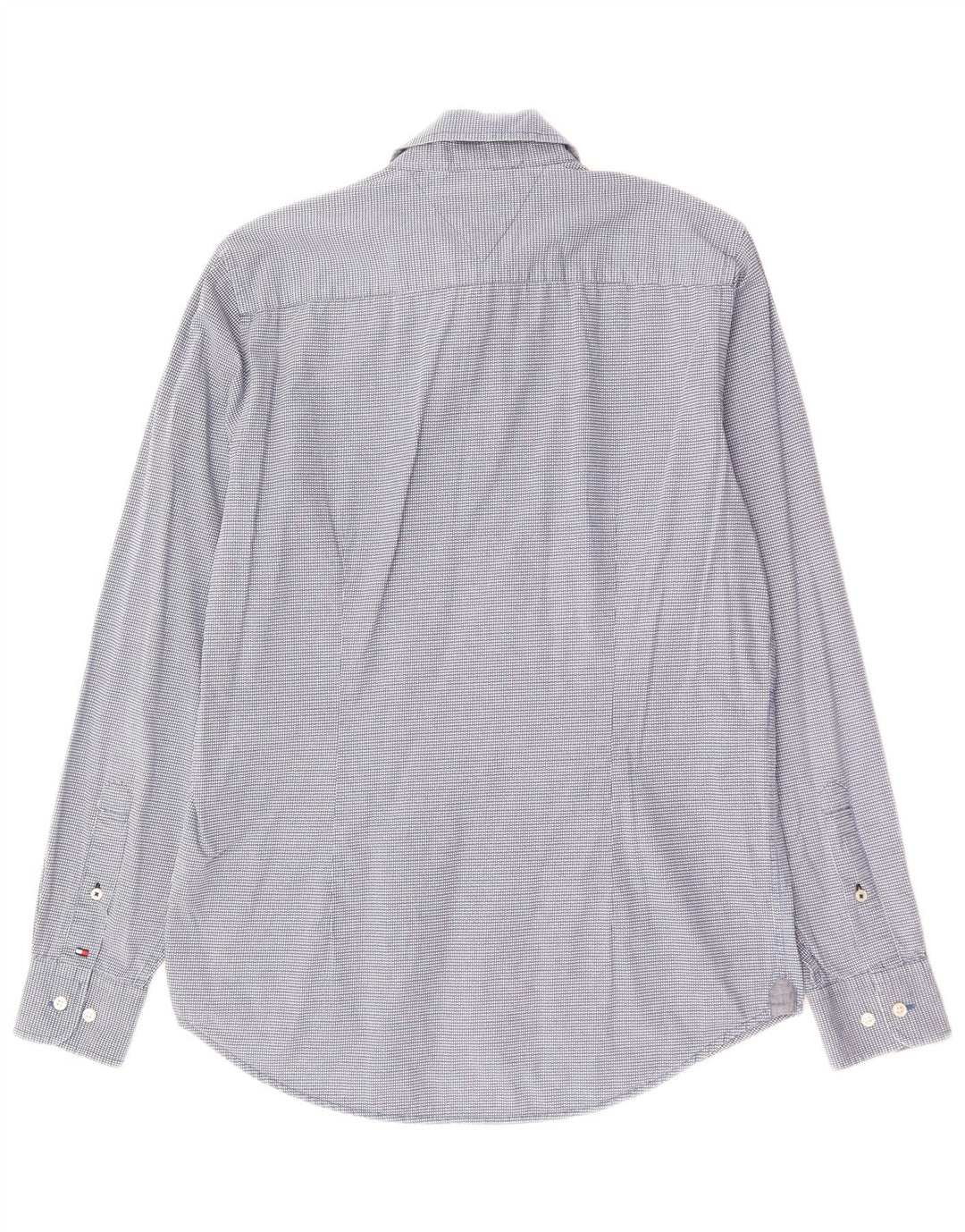 TOMMY BAHAMA Herren-Slim-Fit-Hemd aus mittelblau karierter Baumwolle