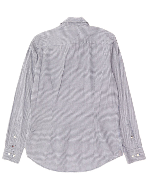 TOMMY BAHAMA Herren-Slim-Fit-Hemd aus mittelblau karierter Baumwolle