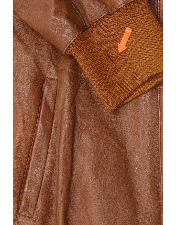 Vintage Herren Lederjacke IT 50 Large Braun