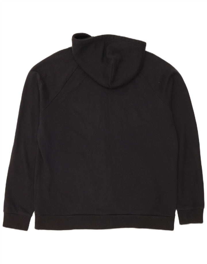 Under Armour Herren-Kapuzenpullover mit Reißverschluss, groß, aus schwarzer Baumwolle