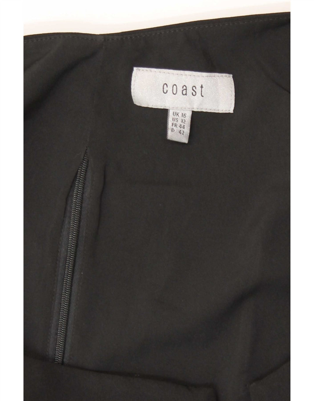 Coast Damen Crop Off Shoulder Top UK 16 Large Schwarz Polyester