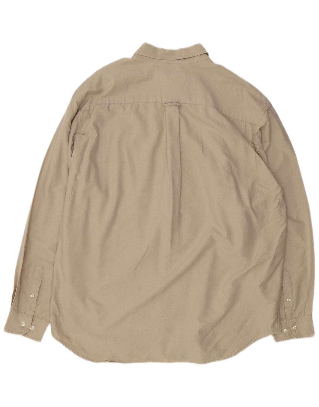 EDDIE BAUER Herrenhemd XL Beige Baumwolle