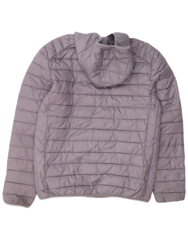 Ellesse Herren-Jacke mit Kapuze, gepolstert, UK 40, Größe L, grau, Polyester