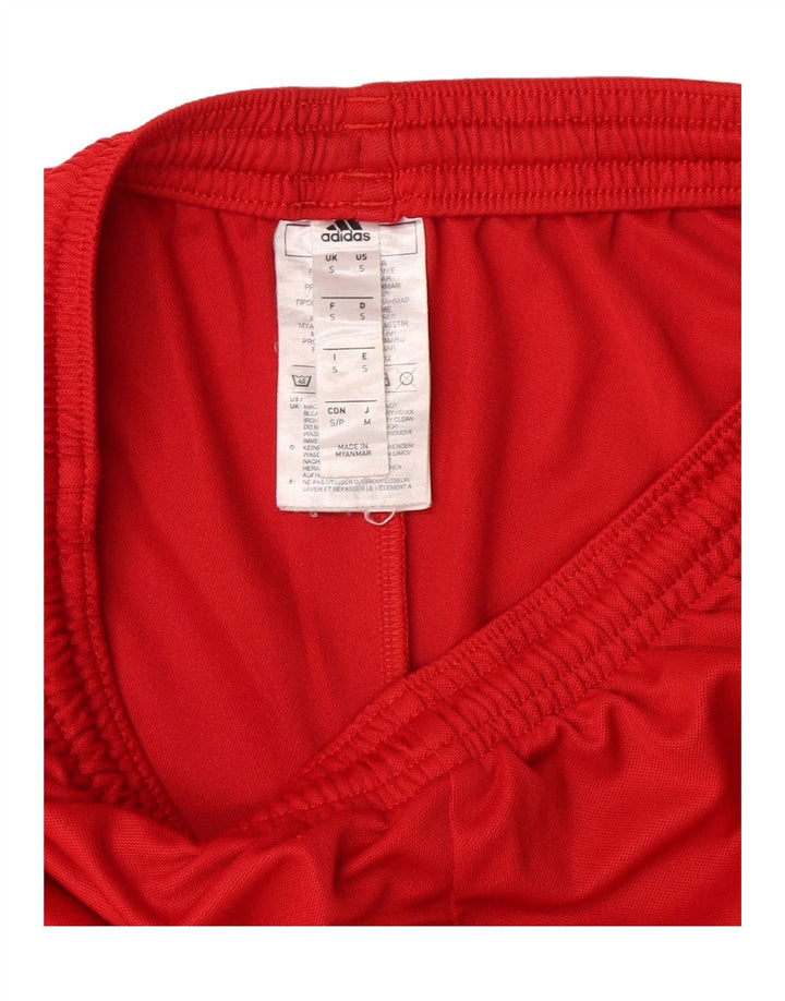 ADIDAS Mens Sport Shorts Small Red Polyester Vintage Adidas and Second-Hand Adidas from Messina Hembry 