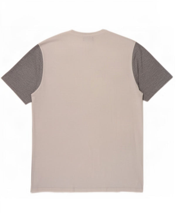 Zara Herren T-Shirt Top XL Grau Colourblock