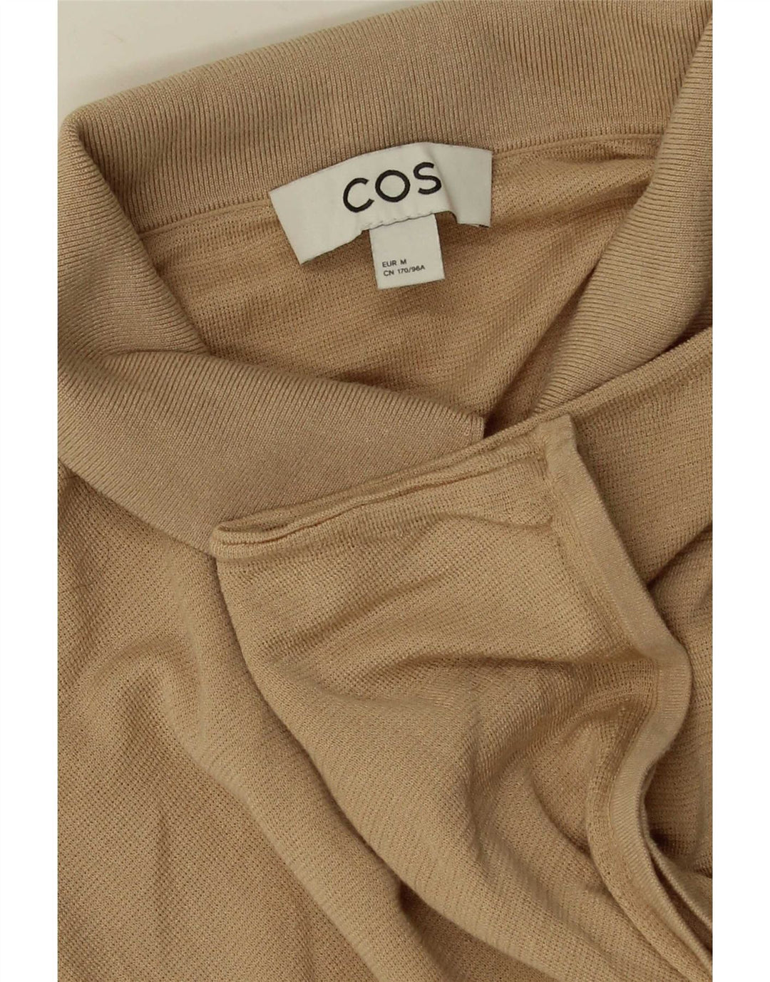 Cos Damen Batwing Poloshirt UK 14 Medium Beige