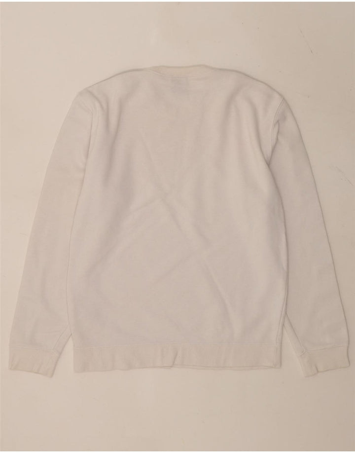 Champion Herren-Sweatshirt mit Grafik, mittelweiße Colourblock-Baumwolle