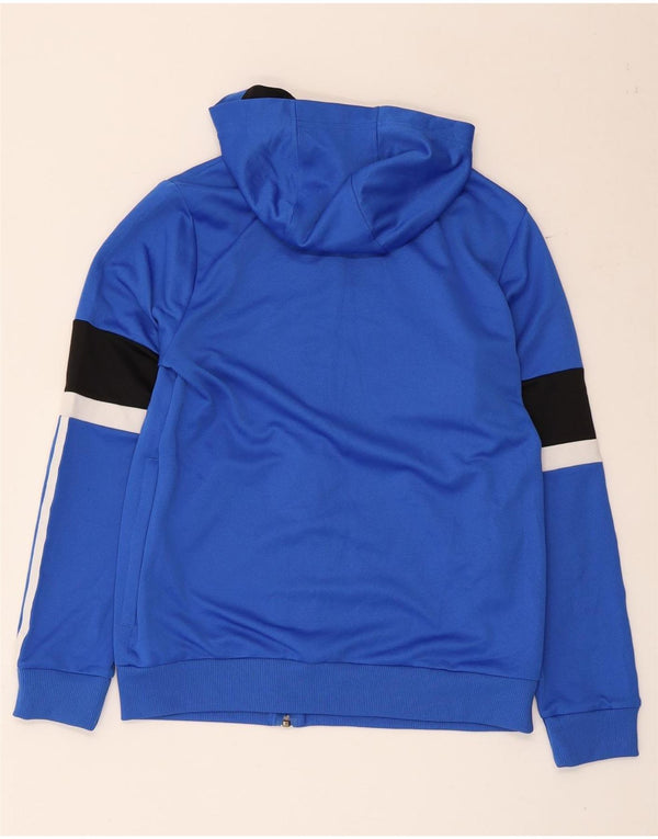 Adidas Jungen Climalite Zip Hoodie Pullover 13–14 Jahre blauer Farbblock