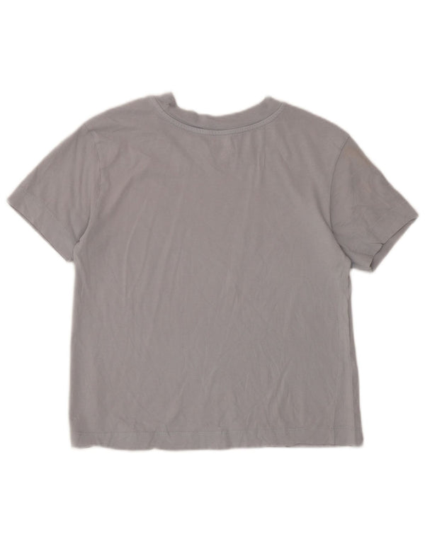 Vans Damen Crop T-Shirt Top UK 6 XS Grau