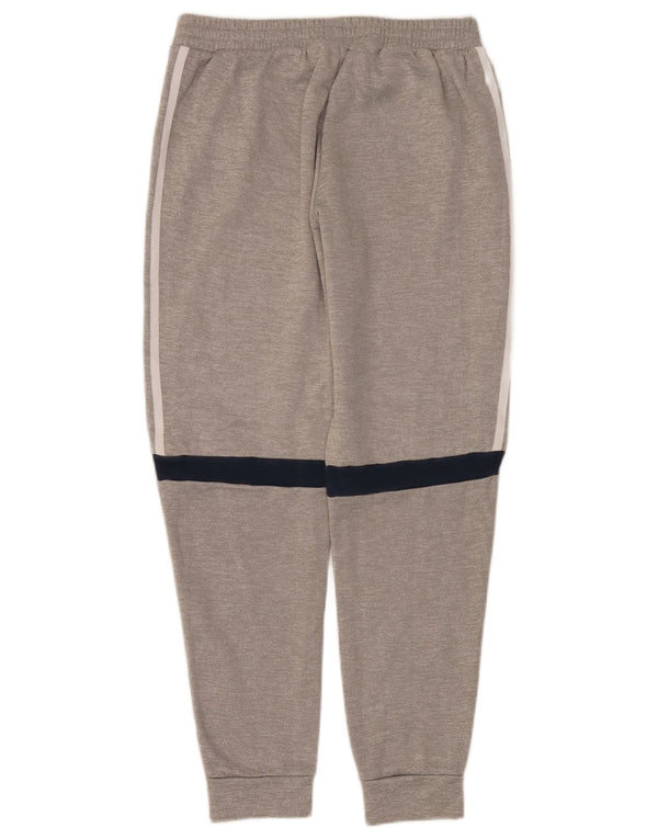 Adidas Jungen-Trainingshose, Jogginghose, 14–15 Jahre, graue Farbblock-Baumwolle