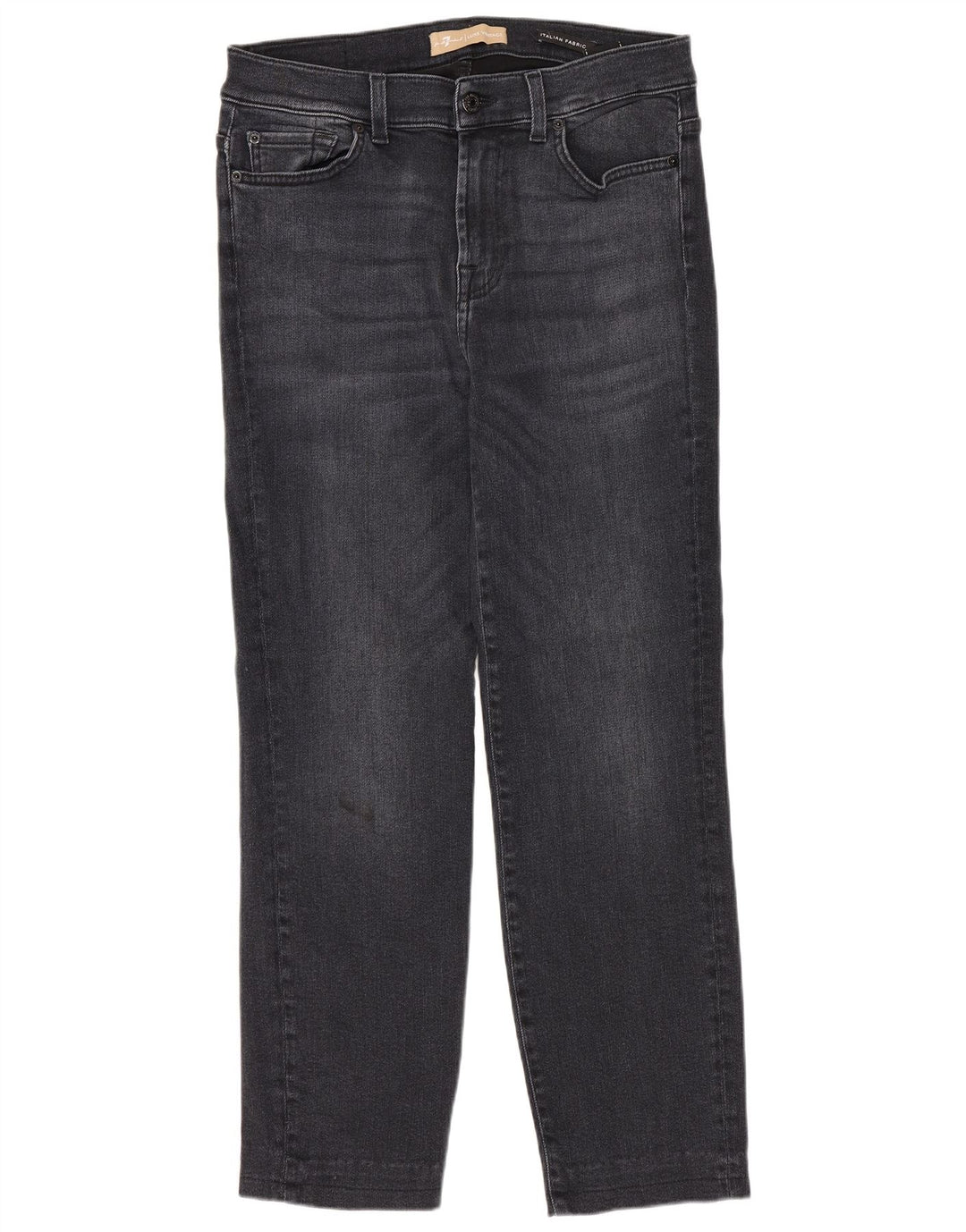7 For All Mankind Damen Straight Jeans W30 L27 Marineblau