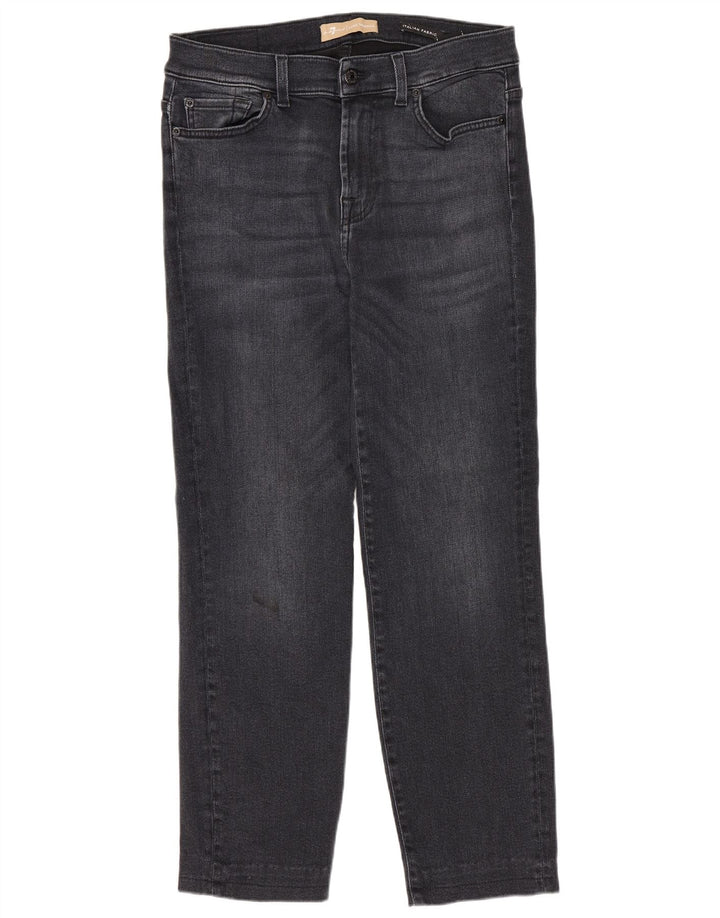 7 For All Mankind Damen Straight Jeans W30 L27 Marineblau