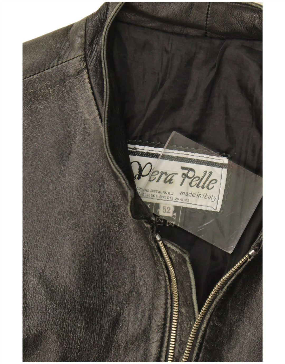 Vintage Herren Lederjacke UK 38 Mittelschwarzes Leder