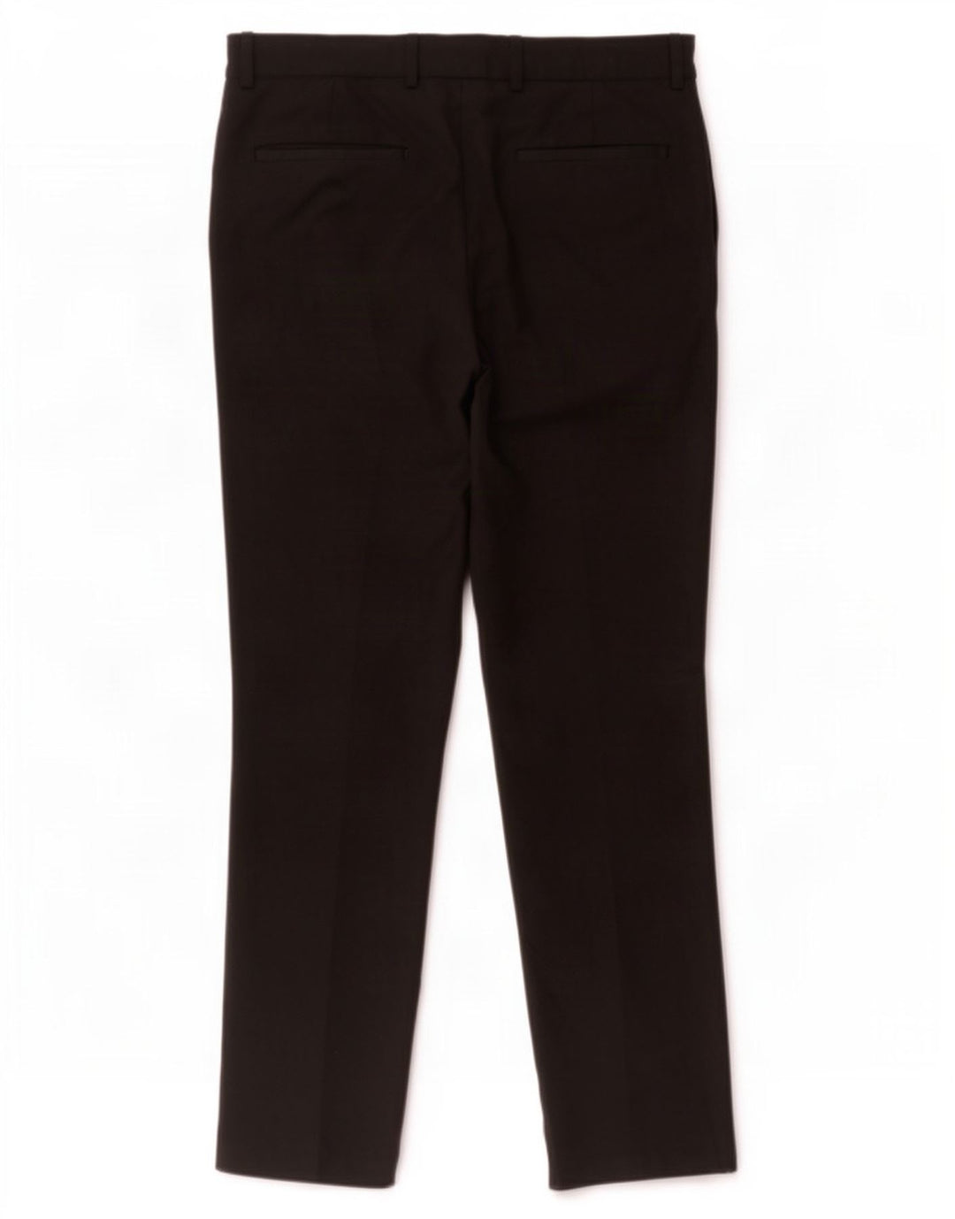 Gerade Herren-Anzughose von Marks & Spencer, W32, L31, schwarzes Polyester