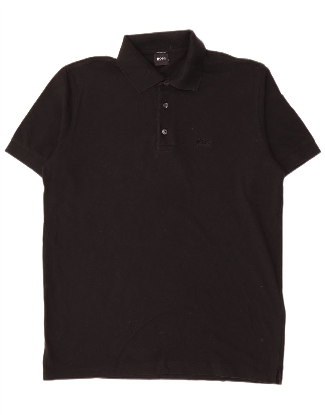 Hugo Boss Herren Poloshirt Mittelschwarze Baumwolle