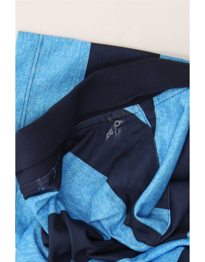 Nike Herren Dri Fit Standard Poloshirt, klein, blau gestreift, Polyester
